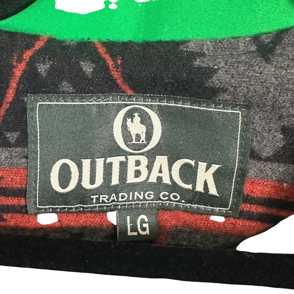 Outback Trading Co Owen Vest 29737 Southwest Wool Blend Aztec Mens‎ LG Western